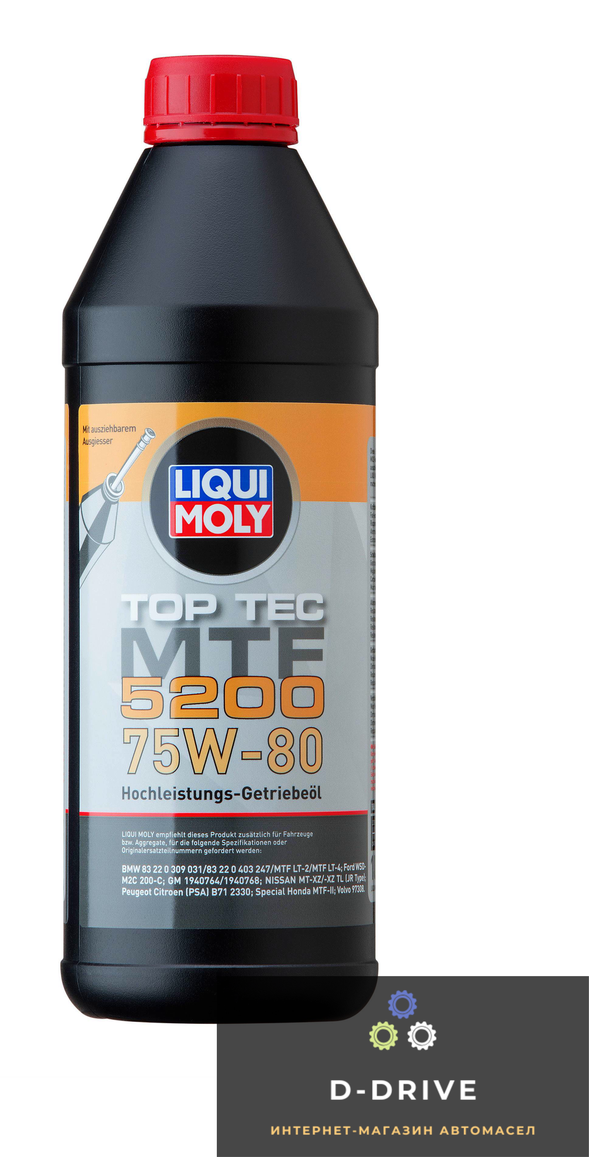 20845Трансмиссионная жидкость Liqui Moly Top Tec MTF 5100 75W 1л. Арт.20842