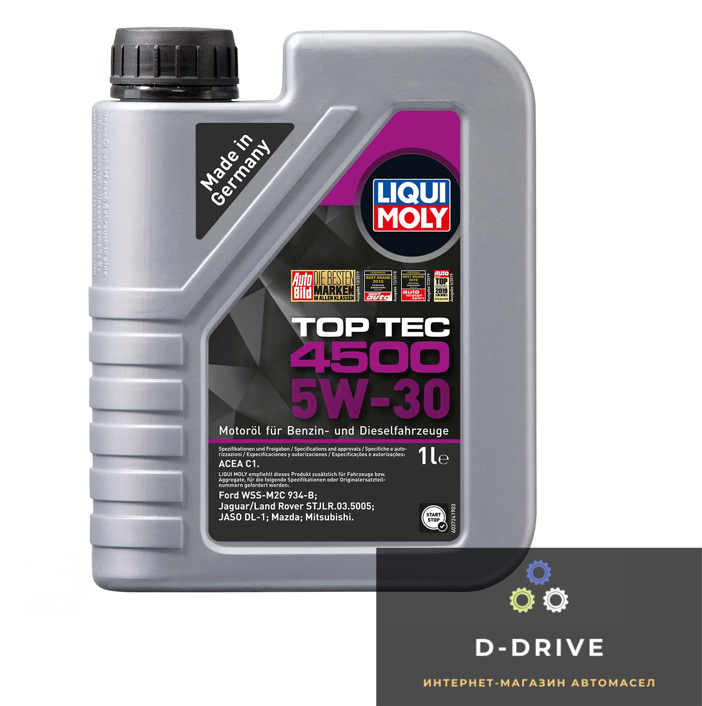2729652732_w640_h640_2729652732.jpgСинтетическое моторное масло - Liqui Moly Top Tec 4500 5W-30 1л. (2317)