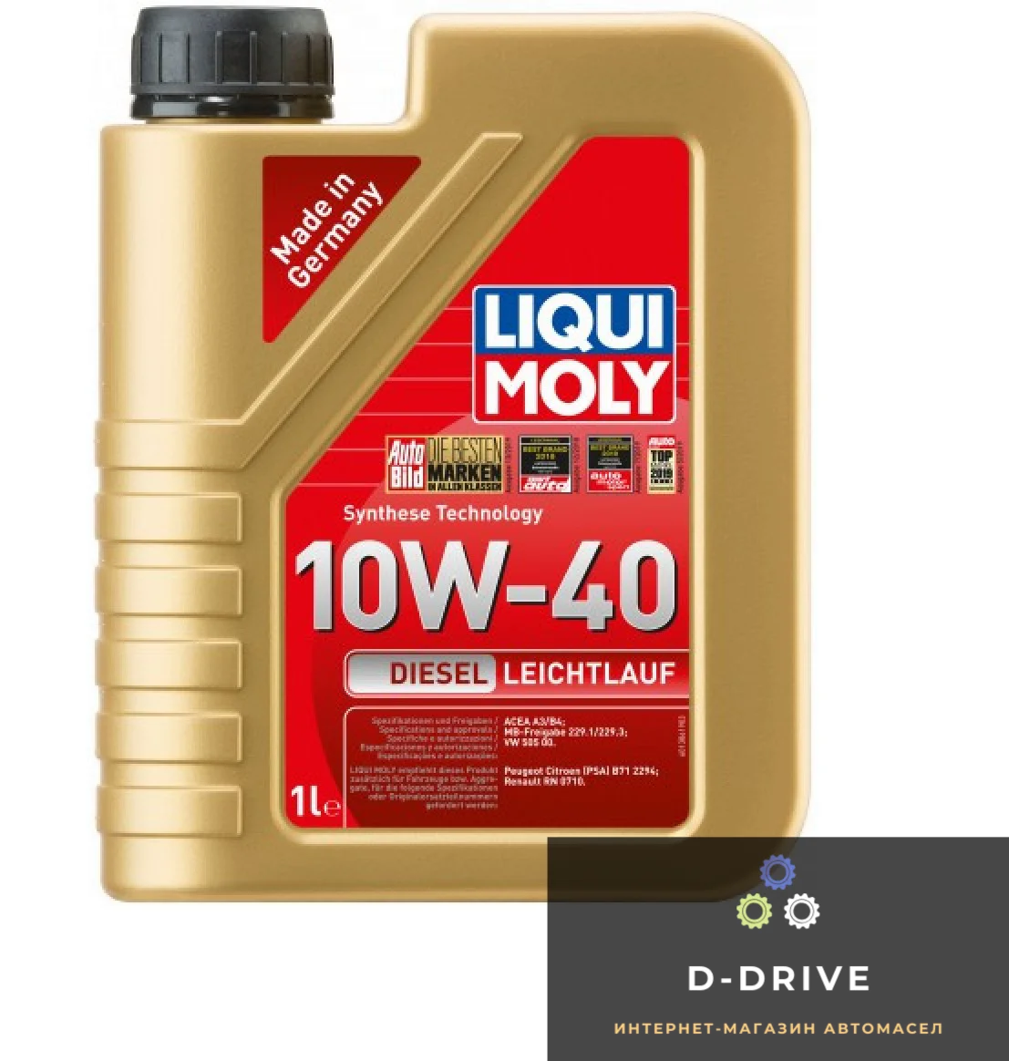 Liqui Moly Полусинтетическое моторное масло - Diesel Leichtlauf 10W40 1л. (1386)