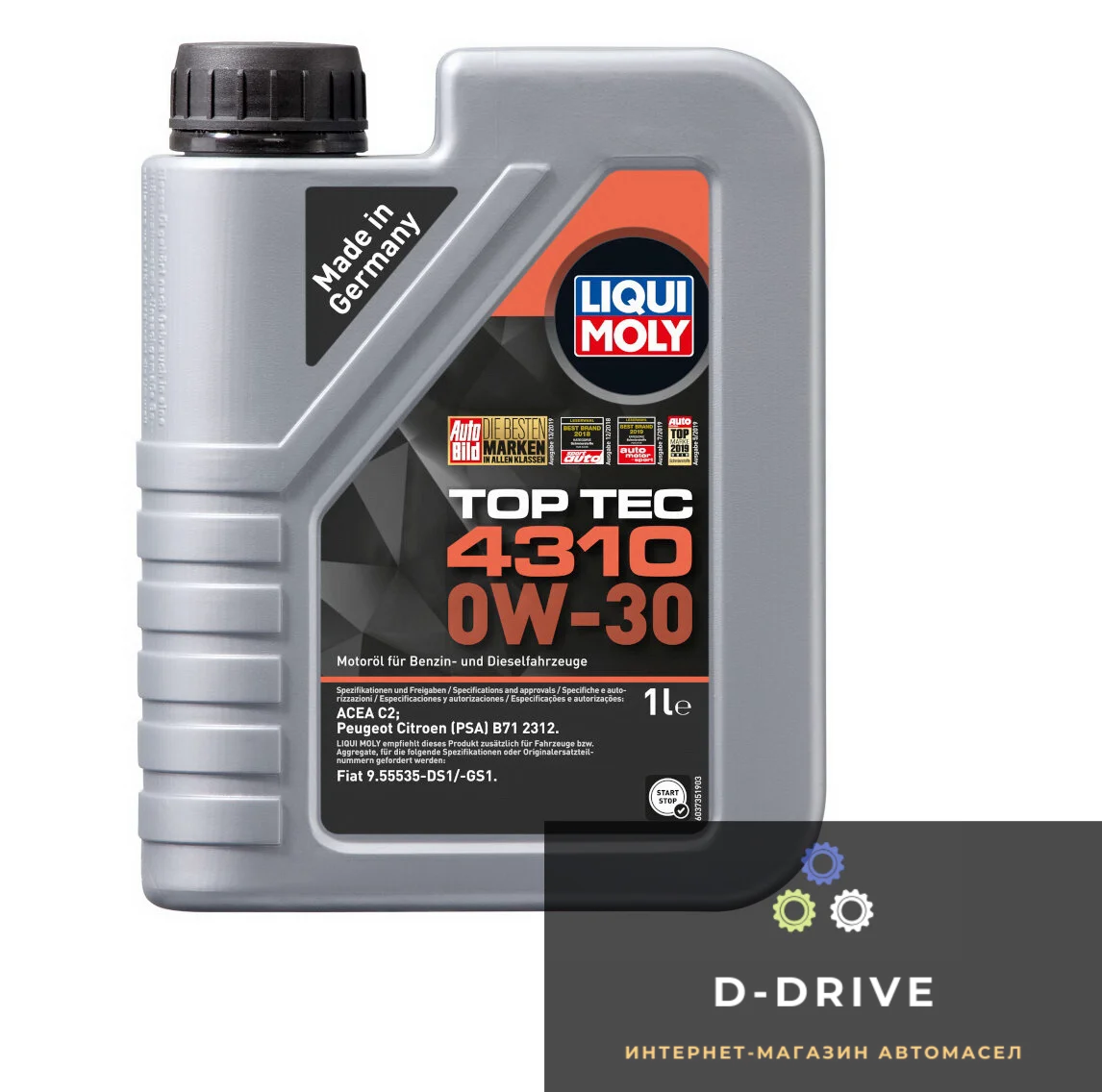 Liqui Moly Синтетическое моторное масло - Top Tec 4310 0W-30 1л. (2361)