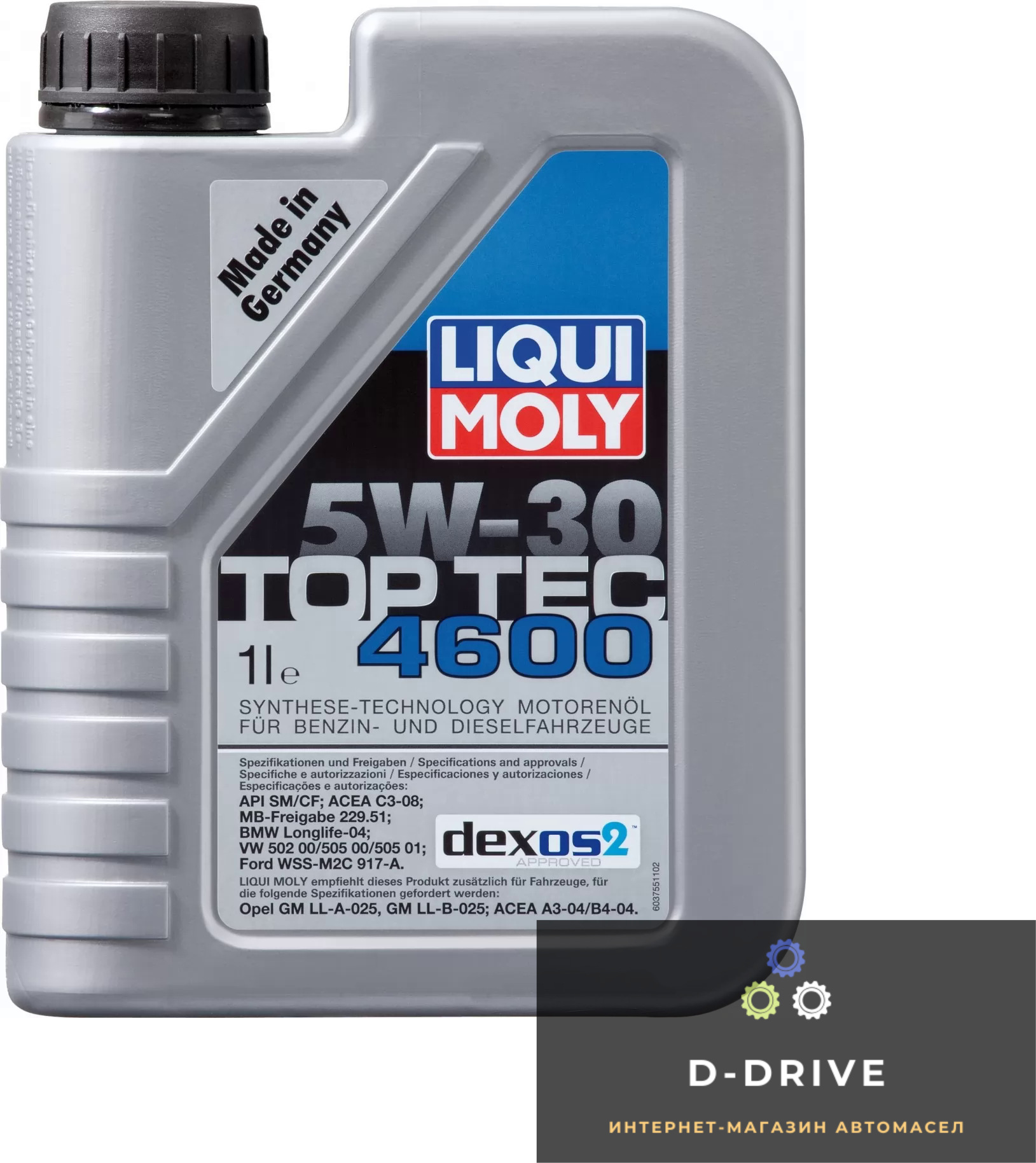 motornoe_maslo_liqui_moly_top_tec_4600_5w-30_1l_8032~1268~1600.jpgСинтетическое моторное масло - Liqui Moly Top Tec 4600 5W-30 1л. (8032)