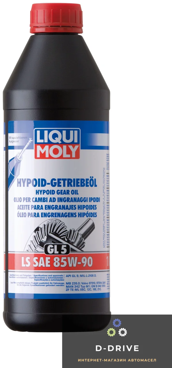 Минеральное трансмиссионное масло - Hypoid-Getriebeoil SAE 85W-90 LS (GL5) 1л. (8039) Минеральное трансмиссионное масло - Hypoid-Getriebeoil SAE 85W-90 LS (GL5) 1л. (8039)