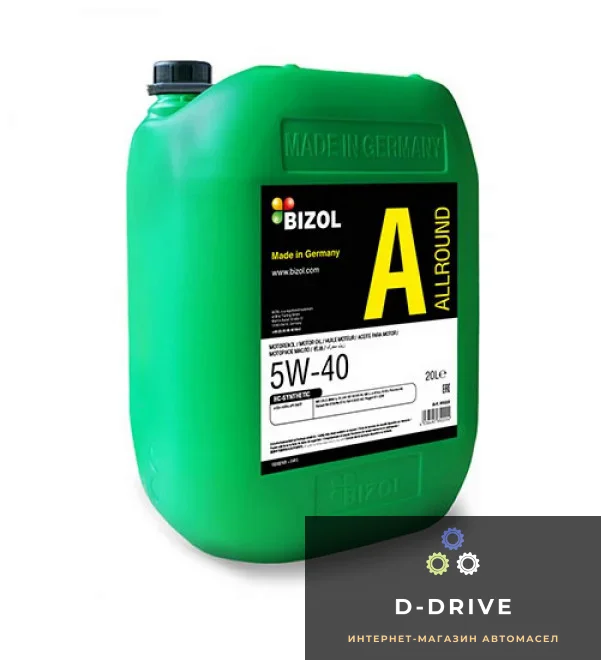 Синтетическое моторное масло - BIZOL Allround 5W-40 20л (B85222)