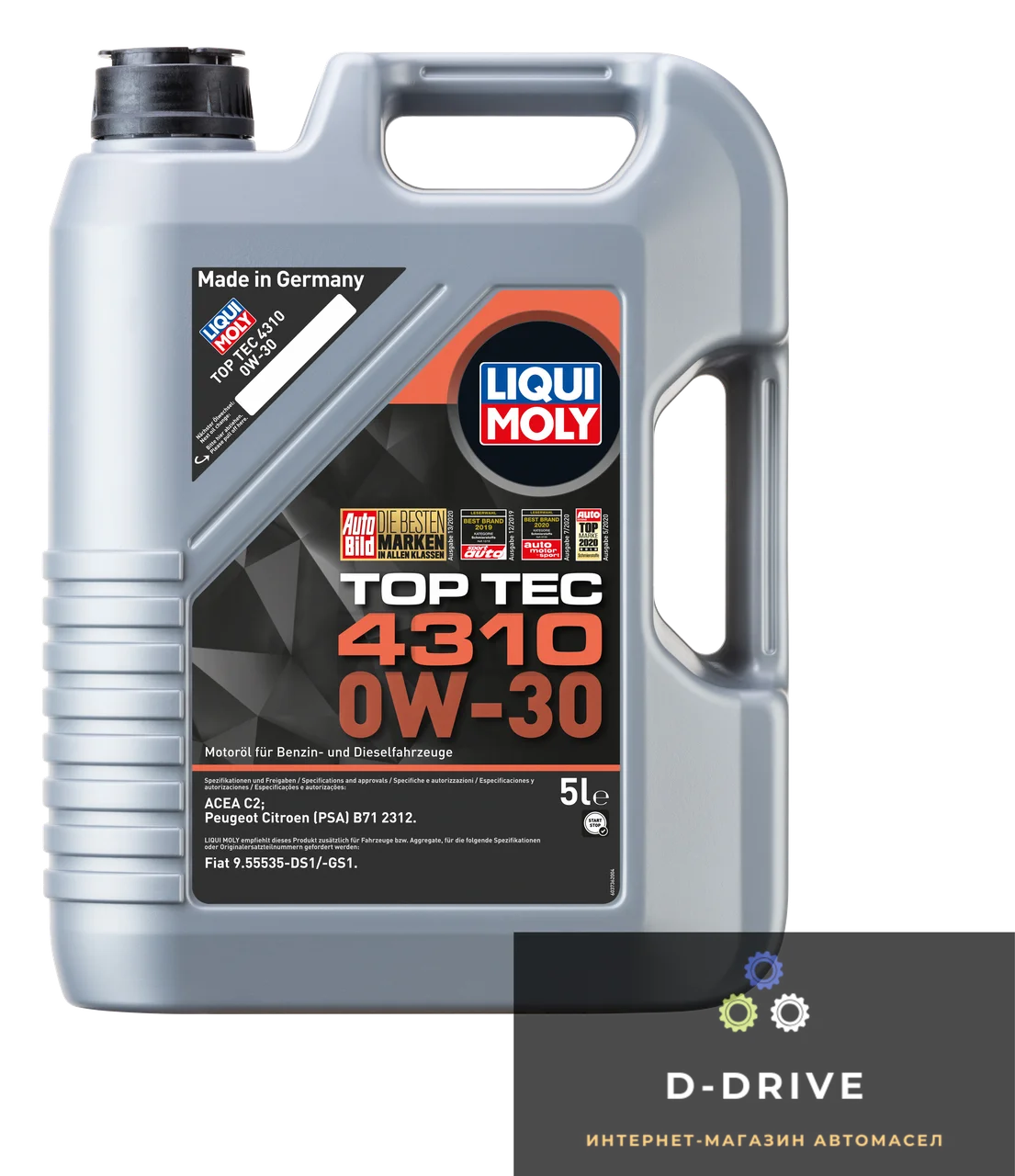 Синтетическое моторное масло - Top Tec 4310 0W-30 5л. (2362)