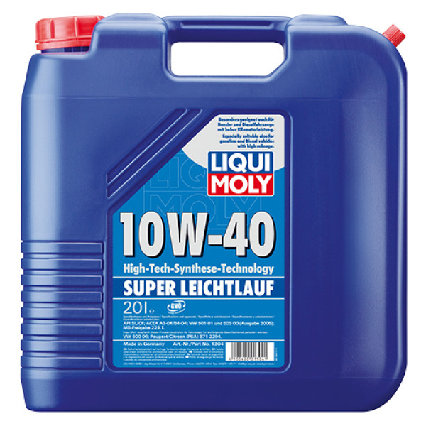 Полусинтетическое моторное масло - Super Leichtlauf SAE 10W-40 20л.