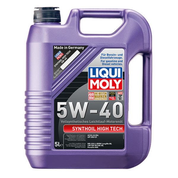 Синтетическое моторное масло - Synthoil High Tech SAE 5W-40 5л.