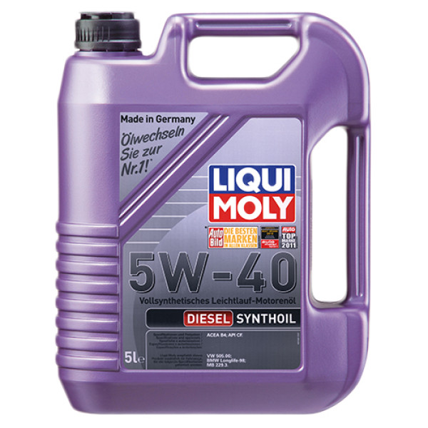 Синтетическое моторное масло - Diesel Synthoil SAE 5W-40 5л.