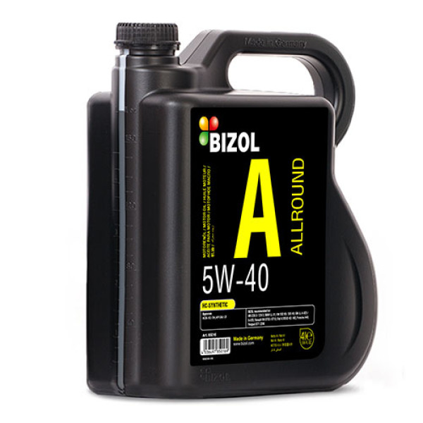 Синтетическое моторное масло - BIZOL Allround 5W-40 4л