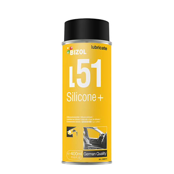 Спрей-смазка силиконовая - BIZOL Silicone+ L51 0,4л