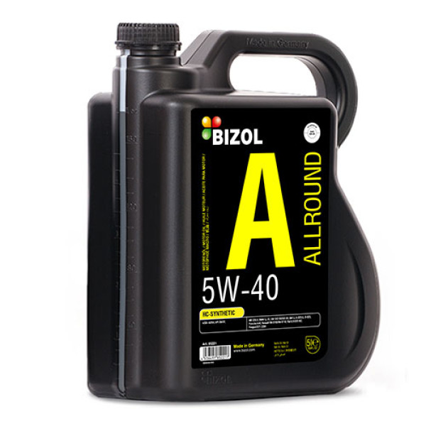 Синтетическое моторное масло - BIZOL Allround 5W-40 5л