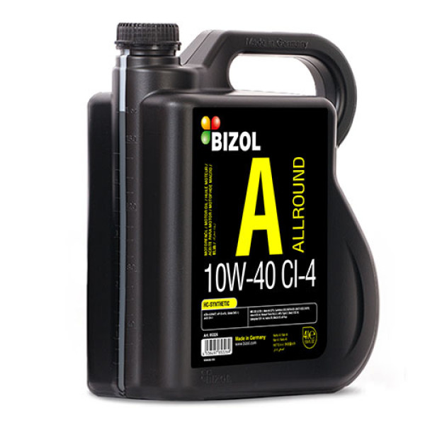Полусинтетическое моторное масло - BIZOL Allround 10W-40 CI-4 4л