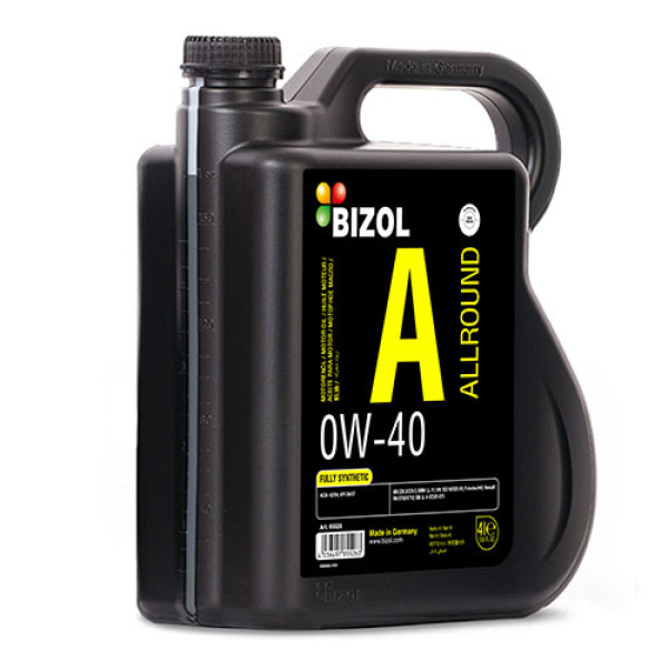 Синтетическое моторное масло - BIZOL Allround 0W-40 4л