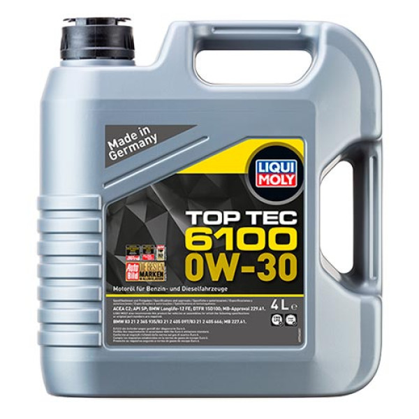 Синтетическое моторное масло - Top Tec 6100 0W-30 4л.